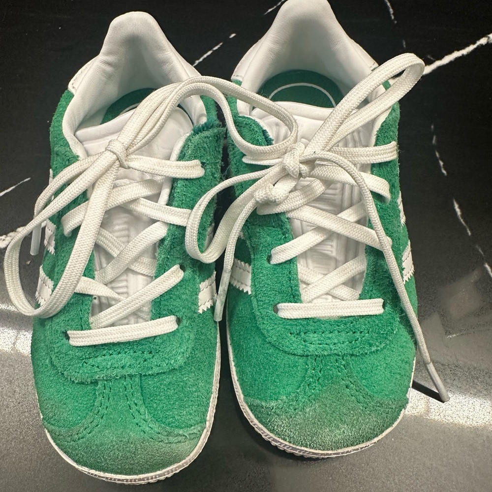 green toddler size 8k original adidas gazelle